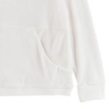 All In Motion Girls Velour Hoodie Sweatshirt 91465406 White Off S