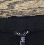 Eileen Fisher Womens Garment Dyed French Terry Slouch Ankle Pant Washed Black XL