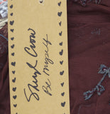 Sheryl Crow Mesh Lined Embellished Dress Maroon Red XL
