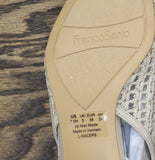 Franco Sarto Pump Faux Leather Woven Alabaster Off White MISMATCH (7.5M/8M)