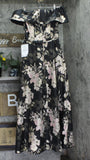 XSCAPE Womens Metallic Jacquard Off-The-Shoulder Gown 6941X Black Rose Multi 4