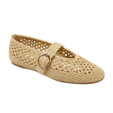 Universal Thread Sia Knit Woven Mary Jane Flats 94303633 Beige Brown 6.5M
