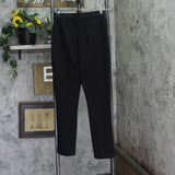 Susan Graver Womens Pique Knit Regular Pull-on Slim-Leg Ankle Pants Black 2XS