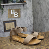 Style & Co Eileen Elasticized Round Toe Flat Sandals Mountain Trail Brown 8.5M