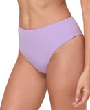 Andie Womens '90s High-Waist High-Cut Cheeky Bikini Bottom Lively Purple XS