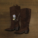 Universal Thread Patsy Tall Fringe Western Boots Cowgirl Chocolate Brown 7M