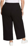 Jessica Simpson Women's Gauzy 100% Cotton Pull On Cropped Ankle Pants Black S
