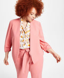 Bar III Womens Plus Size Open-Front Textured Crepe Jacket 10828362