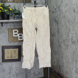 State of Day Womens Printed Poplin Pajama Pants Amber Brown Stripe S