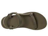 Teva Womens Original Universal Slim Lea Sport Sandal Burnt Olive Green 5M