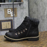 Cliffs By White Mountain Winter Hiking Boots Lace Up Bootie Black / Fabric 8.5M