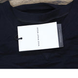 Who What Wear Women's Short Sleeve Shirring-Detailed Dress WD-785 Jet Black M