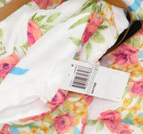 City Studio Juniors Belted Floral-Print Fit & Flare Dress 3810-0025 Blue Multi 1