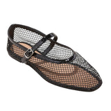 A New Day Womens Issa Mesh Mary Jane Ballet Flats 90870768 Jet Black 7.5M