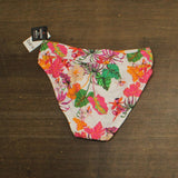 Bar III Criss Cross Waistband Bikini Swim Bottom White Multi M