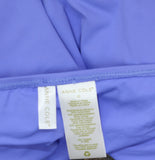 Anne Cole Color Twist Front Shirred One Piece Swimsuit Periwinkle Blue Purple 12