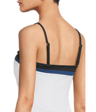 Tommy Bahama Island Cays Colorblock Bandini Swim Top Tankini White / Blue XL