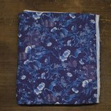 Coniglio Palm Beach Cotton Quilt Cranes Indigo Blue / Bird of Paradise Faded