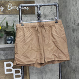 State Of Day 2-Pc. Sleeveless Pajama Set Linen Blend Natural Umber Brown L