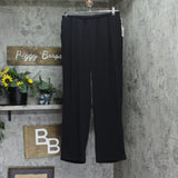 Kasper Womens Lennox Pull On Mid Rise Wide-Leg Pants 10891949 Black M