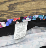 Swim Solutions Pleated Tankini Swim Top 806836 Black Multi 14