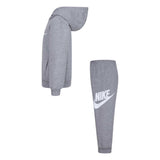 Nike Little Boys Club Fleece Sportswear Pullover Hoodie Dark Grey Heather 6