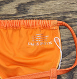 Solid & Striped Ellery Ombre Bikini Swim Top Daffodil / Coral Orange Multi L