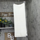 INC International Concepts Solid Studded Muffler Scarf IN9542501 Ivory Off White