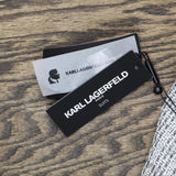 Karl Lagerfeld Womens Woven Frill Blazer Jacket Coat White / Black 6
