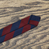 Superba Mens Striped Polyester 3" Necktie 1667e8559bab88 Red / Blue One Size