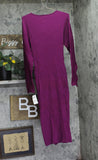 INC International Concepts Sweater Dress Long Sleeve Autumn Berry Purple L