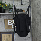 Anne Cole Womens Plus Size Twist Front Underwire Tankini Swim Top Black 18W