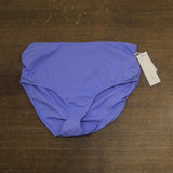 Anne Cole Convertible High Waist Shirred Swim Bottom Periwinkle Blue Purple XL