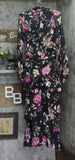 RACHEL by Rachel Roy Mae Printed Tiered Maxi Dress Belted Black Combo Cascade 12
