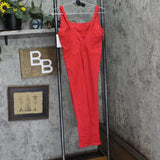 All In Motion Womens Square Neck Seamless Active Bodysuit 90513984 Red M