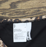 Bar III Womens Animal Print High Waist Swim Bottom Cheetah Brown Multi L