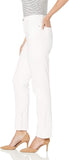 Gloria Vanderbilt Womens Classic Amanda High Rise Tapered Jean Crystal White 8