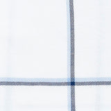 Nautica Cotton Percale 4-Piece Windowpane Sheet Set Plot Blue / White Full