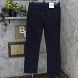 Anne Klein Womens Fly Front 5 Pocket Straight Leg Jeans Indigo Rinse Wash 12