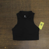 All In Motion Womens Light Support High-Neck Crop Sports Bra 89809232 Black XS