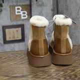 Universal Thread Luma Shearling-Lined Platform Boots 94661329 Brown 9M