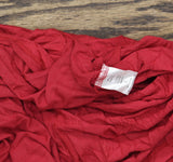 Rebellious One Knit Football T-Shirt Top American Beauty Red / White XL