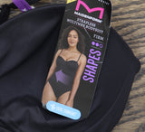 Maidenform Womens Firm Control Tummy Shaping Multiway Thong Bodysuit Black 2XL
