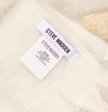 Steve Madden Fringe Two-Tone Oversized Rectangle Scarf SMA-5126 Brown / White