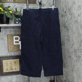 Tommy Hilfiger Women's Wide-Leg Sailor Chino Pants J3AK0501 Sky Captain Blue 16