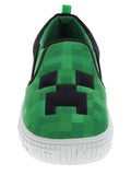 Minecraft Boys Creeper Slip-On Shoes 167594f44eea2f Green 2