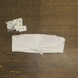 Sanctuary Curve Womens Refresh Rib Bandeau Bikini Top SARR25155 White L