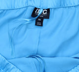 INC International Concepts Womens Stretch Satin Pajama Shorts Cyan Blue 2XL