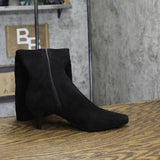 Impo Namora Stretch Knee Boots, Faux Suede Kitten Heel 500339 Black Suedy 6M
