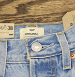 Levi's Womens 501 Button Fly Jeans 94417268 County Fair Blue 26x30